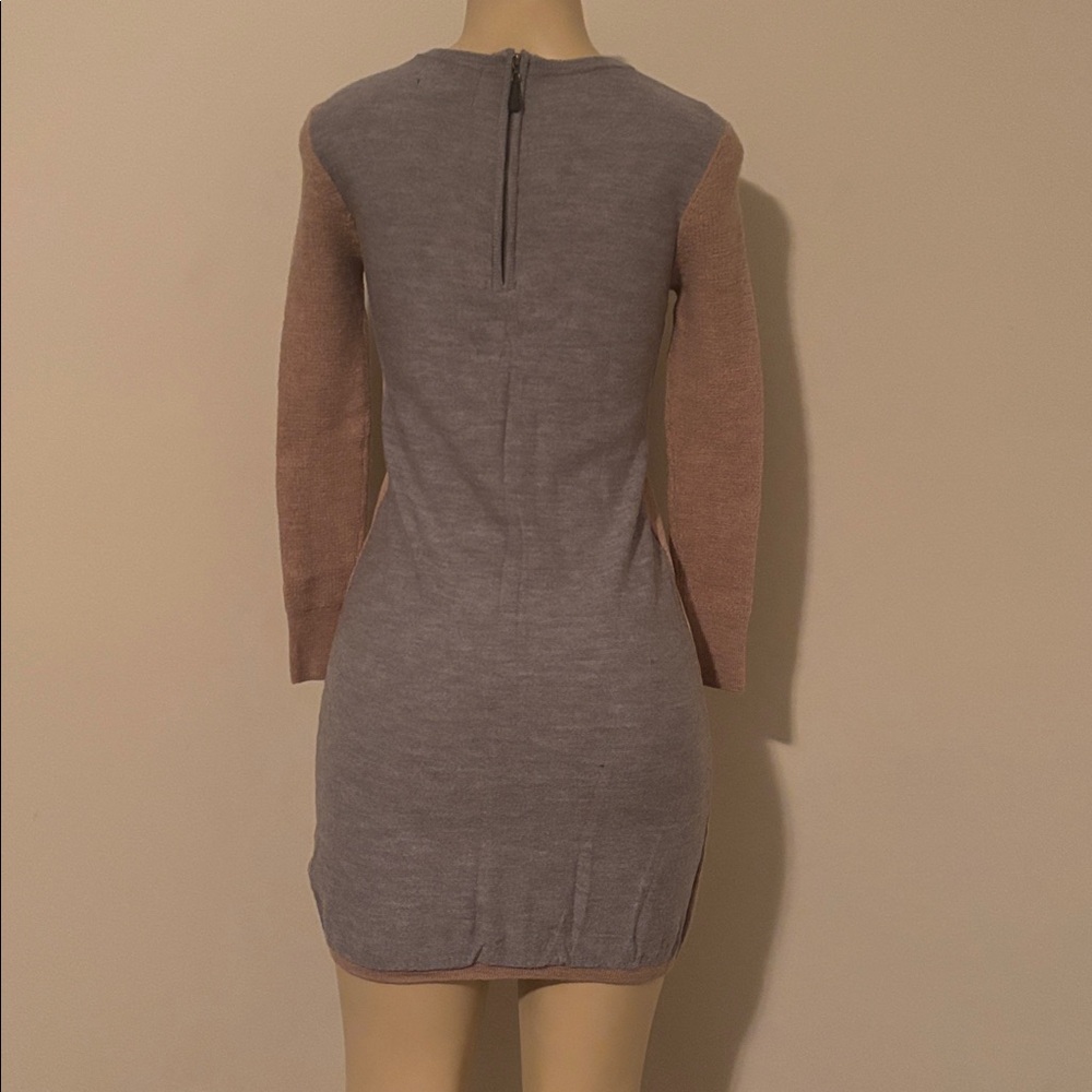 Cynthia Rowley 100% Merino Wool Two Tone Dress. Size M - Picture 3 of 5